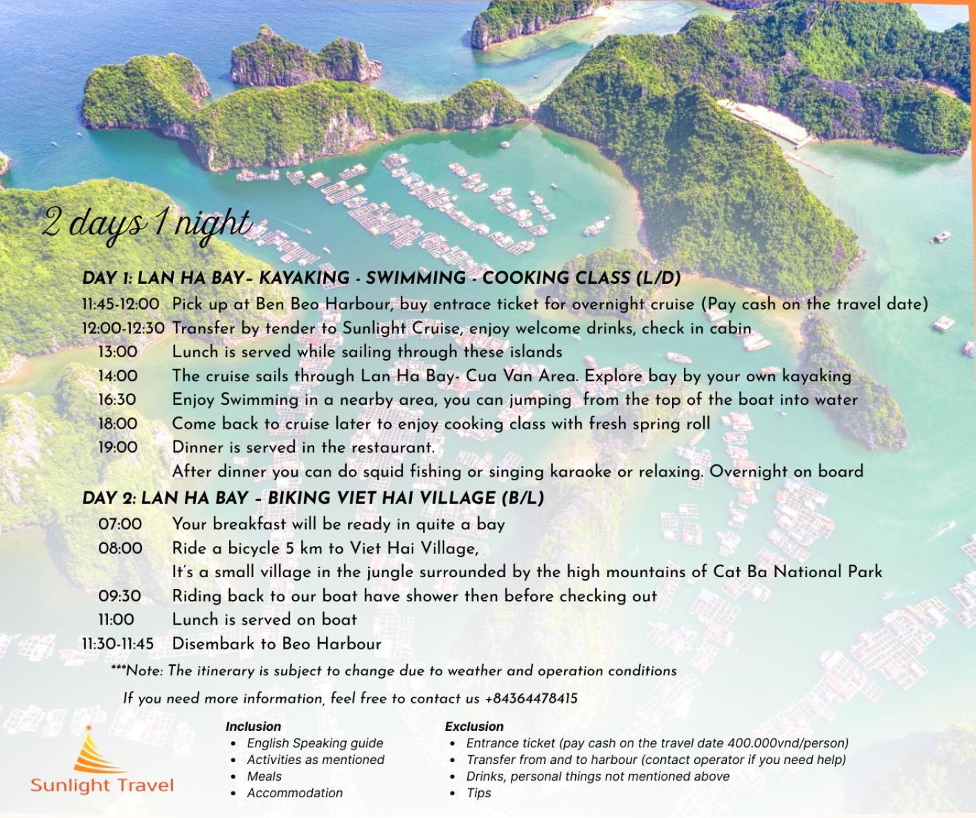 Sunlight Boutique Cruise - Cat Ba Island Hotel Ha Long Exterior photo
